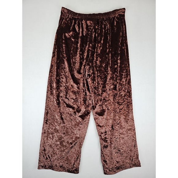 Victoria's Secret Velour Pants Size XS/S Wide Leg Drawstring Velvet 90's Y2K - Picture 5 of 7